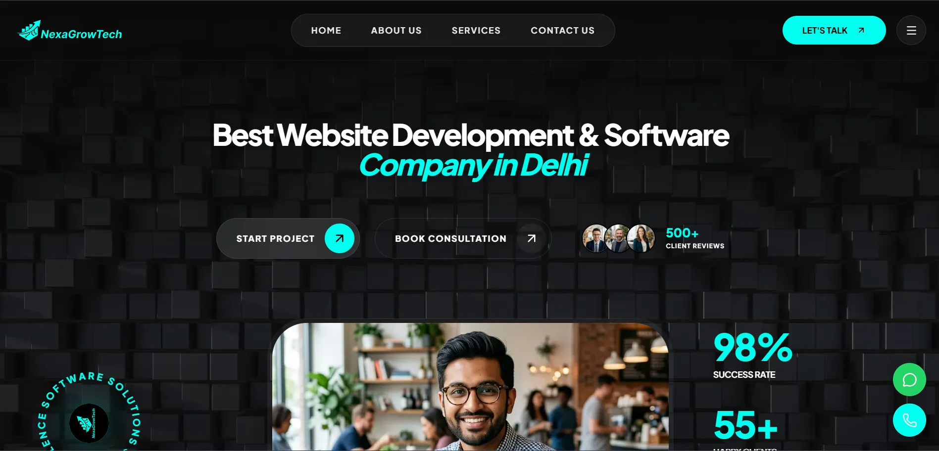 Nexa Grow Tech website homepage